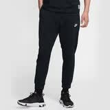 耐克NIKE男子运动长裤CLUB JGGR JSY收腿裤 BV2763-010黑L