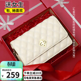 viney包包女包牛皮链条包轻奢百搭单肩斜挎包生日母亲节礼物实用送妈妈