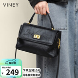 viney牛皮包包女包品牌斜挎单肩包轻奢手提包生日母亲节礼物实用送妈妈