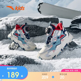 安踏儿童男小童棉鞋冬季舒适保暖儿童运动加绒鞋低帮搭扣A312349902H