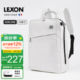 乐上（LEXON）双肩包14英寸笔记本电脑包书包泰维克纸环保旅行包时尚背包白色
