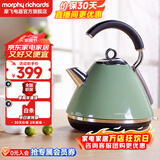 摩飞电器（Morphyrichards） 家用电热水壶进口304不锈钢大容量烧水壶 MR7456A 1.5L MR7456A-绿色