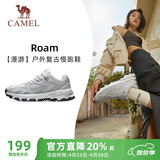 骆驼（CAMEL）漫游复古慢跑鞋女户外运动鞋子 K23S09L7014-1 奶白/椰灰39