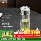 万象（WANXIANG）双层玻璃杯商务办公V148RL车载便携男士家用370ML大容量泡茶水杯