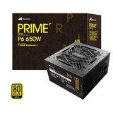 长城（Great Wall）PRIME系列台式机主机机箱电脑电源 P6金牌直出线650W 黑色