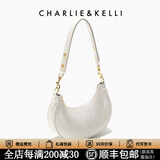 CHARLIE&KELLI CK品牌包包女款腋下包女士2026新款生日礼物手拎新月包单肩斜挎 纯白【联系客服 顺丰包邮】