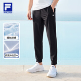 FILA 斐乐官方运动裤男夏季薄款透气防晒针织裤子收口健身长裤
