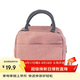 乐扣乐扣（LOCK&LOCK）饭盒便当包 保温保冷饭包手提收纳袋上班族带饭袋 粉色