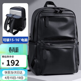 高尔夫（GOLF）双肩包男士旅行背包15.6英寸电脑学生书包软皮防泼水出差通勤背包