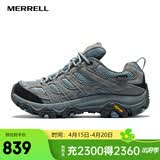 迈乐（Merrell）男女款户外越野徒步鞋MOAB GTX防水透气防滑抓地耐磨登山鞋 J036324灰黑兰-3GT女款 37