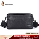 暇步士（Hush Puppies）窄肩带斜挎单肩包头层牛皮男大容量复古邮差挎包休闲简约生日礼物