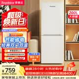 荣事达（Royalstar）200升小冰箱小型家用出租房办公室宿舍双开门两门双门二门电冰箱节能省电低音白色R200