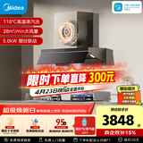 美的（Midea）【蒸汽洗AK7PRO】抽吸排油烟机顶侧一体28大吸力Q523L液化气灶具烟灶以旧换新【套装商品】