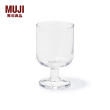 MUJI 钢化玻璃 矮脚杯 杯子家用 MDE57A1A 约直径6.30*高10.3cm