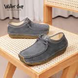 Walker Shop奥卡索健步鞋女单鞋平底牛皮蜗牛鞋舒适妈妈休闲豆豆鞋女M012001