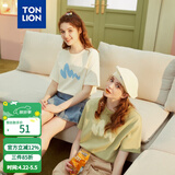 唐狮（TonLion）2026短袖T恤女半袖体恤chic宽松好看穿搭舒适宽松休闲上衣