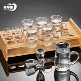 青苹果加厚玻璃白酒杯 一口杯小酒杯刻度家用饭店用