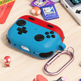 尚苏适用AirPods pro3保护套苹果AirPodspro3保护壳pro三代蓝牙耳机充电仓硅胶防摔个性复古游戏机红蓝