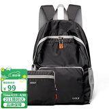 高尔夫（GOLF）双肩包男女可折叠电脑背包书包14英寸轻便户外旅行包旅游运动登山