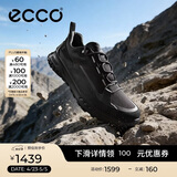 爱步（ECCO）登山徒步鞋男 透气黑武士缓震耐磨户外运动鞋 奥途824254 黑色43
