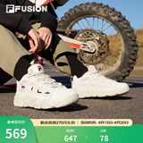 斐乐（FILA）FUSION 斐乐潮牌篮球鞋女鞋低帮篮球文化鞋复古休闲鞋老爹鞋 燕麦色-T12W941206AOM 39