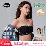 菇娘家无肩带内衣承托杯防滑无痕女抹胸隐形聚拢美背文胸大码胸罩裹胸