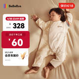 bebebus婴儿睡袋春夏款儿童睡衣四季通用分腿防踢被 暖宝宝pro加厚寒冬款（室温14-18℃） M【80码 建议身高80-90CM】