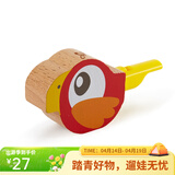 Hape早教儿童鹦鹉小鸟口哨卡祖笛小火车亲子互动玩具男女孩节日礼物 红色小鸟口哨 E0474