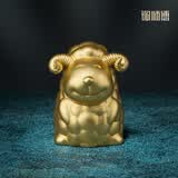 铜师傅 《金韵天成十二生肖》真金鎏镀铜摆件 装饰摆件伴手礼物 十二生肖之羊