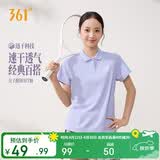 361°t恤女春夏季运动polo衫速干健身休闲跑步短袖上衣662624111H-5