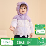 巴拉巴拉婴儿羽绒服男女童冬季外套撞色萌趣200424107205