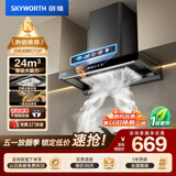 创维（Skyworth）欧式顶吸式抽排油烟机 家用T型24立方大吸力云板环吸 一级能效自净清洗CXW-360-Y036