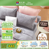 富安娜法兰绒四件套冬季防静电床品加厚保暖床单被套双人加大230*229cm