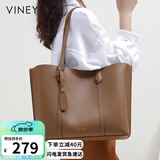 viney牛皮包包女包大容量托特包单肩包手提包生日母亲节礼物实用送妈妈