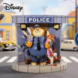 迪士尼（Disney）疯狂动物城手办朱迪尼克与豹警官手办桌面摆件生日礼物毕业礼物