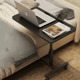 哈骆顿（HALODN）升降电脑桌可移动床边桌书桌床边学习桌子懒人书桌简易折叠小桌子 黑架黑板40*60加档条【高59-89】 可倾斜折叠（京速发98%次日到）