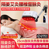 鸿益德艾灸仪器一体机无烟家用熏蒸仪美容院全身温养理疗仪烤电艾炙灯 白色督脉款【三仓加热+艾灸+25cm加长灸热口】