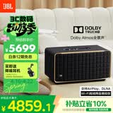 JBL 音乐世家A500 WiFi无线蓝牙音箱旗舰款 HIFI杜比全景声低音炮音响 家用桌面 生日礼物送男生 黑色