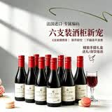 拉蒙塔尼法国进口红酒 半甜红葡萄酒女士微醺小酒礼盒送礼原酒进口187ML*6