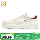 361°【苏打2】板鞋男 运动板鞋复古透气板鞋潮男夏季新款简约滑板鞋 羽毛白/光子灰 41