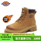 Dickies男士马丁靴高帮时尚男靴工装靴情侣靴男 土黄-加绒 40-男女款