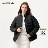 LACOSTE法国鳄鱼女装秋冬时尚潮流立领短款外套羽绒服女|BF5482 031/黑色 S 36/160