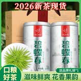 忆江南茶叶2026新茶明前碧螺春125g*2罐绿茶礼盒装送礼大分量自饮口粮茶
