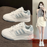 阿迪达斯（adidas）三叶草女鞋 26夏季新款潮流运动鞋时尚耐磨休闲鞋轻便透气板鞋女 奶灰冰蓝/时尚/主推 38