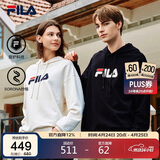 FILA斐乐官方情侣款连帽卫衣秋季休闲宽松针织长袖上衣