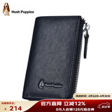 暇步士（Hush Puppies）钥匙包男高端植鞣皮车钥匙包真皮卡包钱夹休闲证件包生日礼物