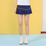 川崎（KAWASAKI）羽毛球服运动套装女青花瓷短袖T恤夏季运动裙繁花似锦运动速干衣 女款针织短裙 A2762 深鸢尾蓝 XL