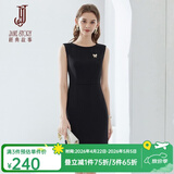 經典故事（JANE STORY）高端纯色修身无袖连衣裙女夏季2026年新款气质收腰西装内搭背心裙 R05黑色 XL