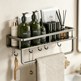 馨沛太空铝方形置物架浴室架免打孔卫生间洗漱台置物收纳架壁挂储物架