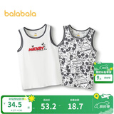 巴拉巴拉儿童背心无袖打底吊带男女童睡衣两件装【迪士尼IP】209225169202